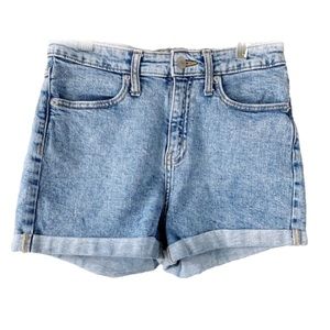 Wild Fable High Rise Acid Wash Shorts Light Wash